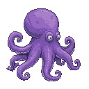 Pixel art of a Octopus